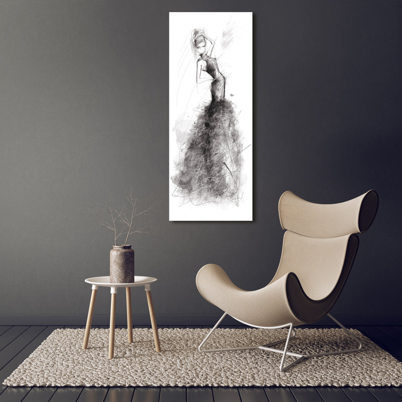 Fashion Illustration - Wrapped Canvas Print