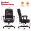 Chaise de bureau ergonomique en suède, dossier réglable, pour bureau à domicile-142158062