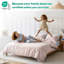Ensemble de housse de couette 100% coton percale uni - Comprend 1 housse de couette et 2 taies décoratives-128537756-128537757