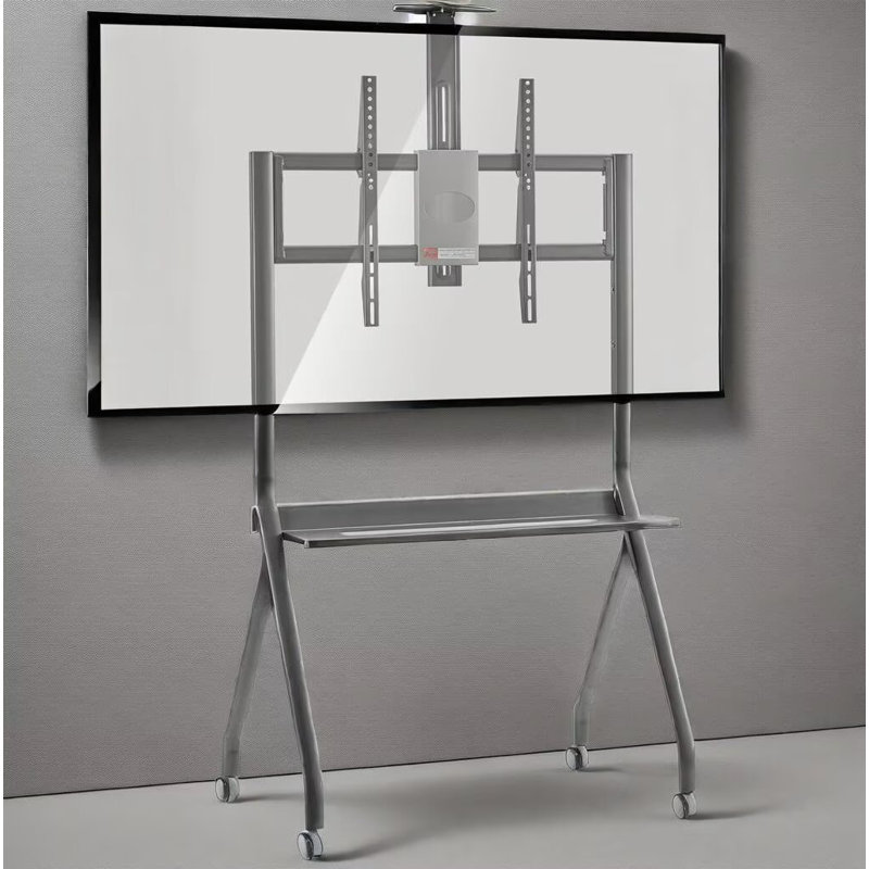 JYXCN Smart Board Stand for 42-75 Inches Interactive Whiteboard, Mobile Stand with 4 Lockable Wheels, Height Adjustable,Design for Classroom Home and Office