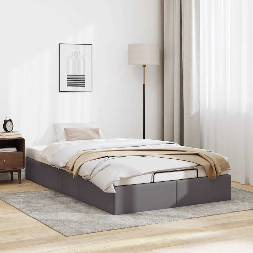 Vidaxl Ottoman-Bett Ohne Matratze Weiß 90X190 Cm Kunstleder