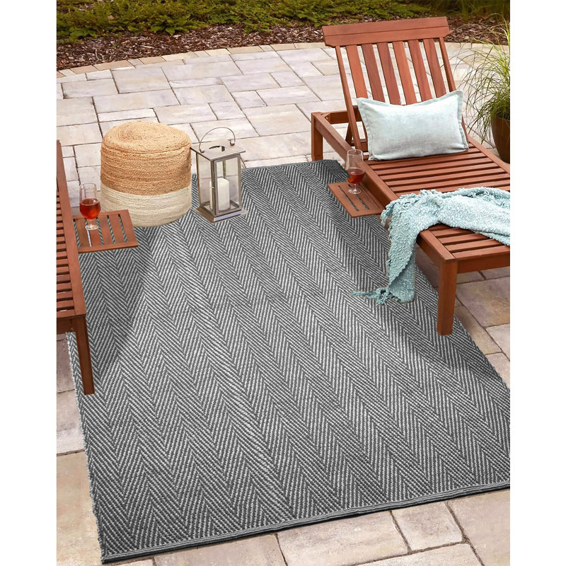Malesa Machine Woven Grey Rug, 90cm x 150cm