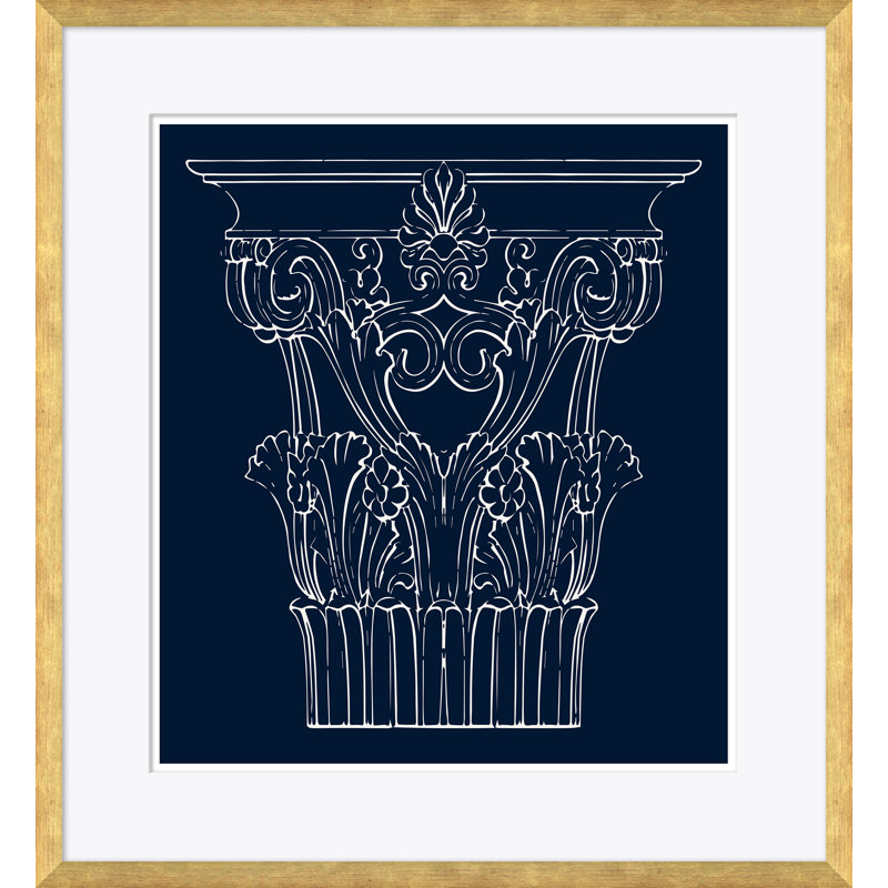 Blue Cornthian II Framed