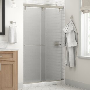 Delta Classic 38 in. W x 72 in. H Round Sliding Frameless Corner