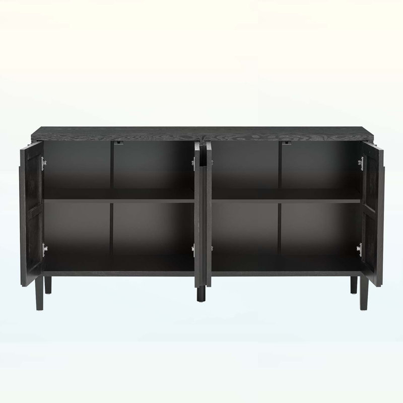 59.8-Inch Buffet Cabinet with Spacious Storage, for Living Room,Hallway,Dining,and Office, Black