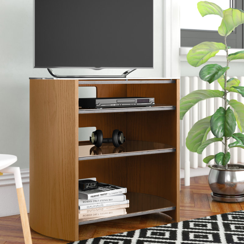 Whitten Unfinished TV Stand for TVs up to 32", Light Oak