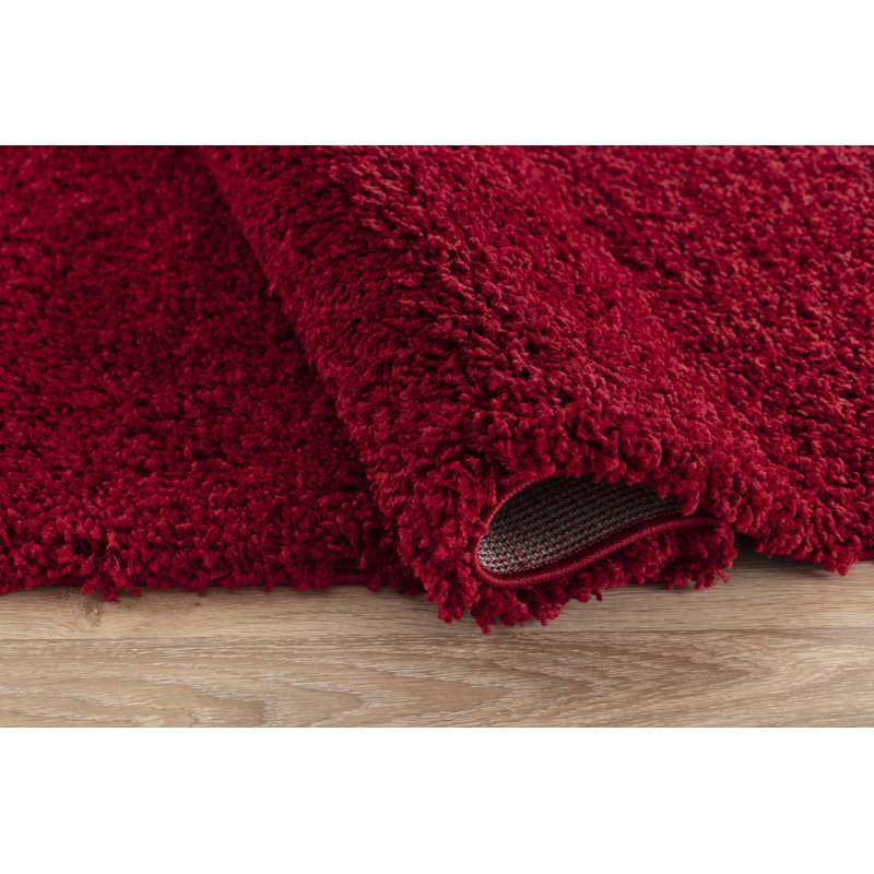 Esterly Solid Colour Shag Area Rug, Rectangle 80 x 150cm
