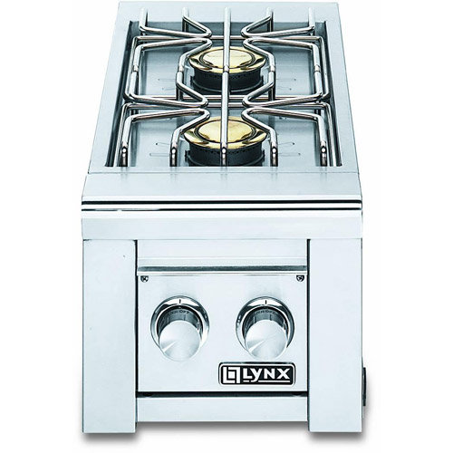 13'' Stainless Steel Drop-In Side Burner, Natural Gas