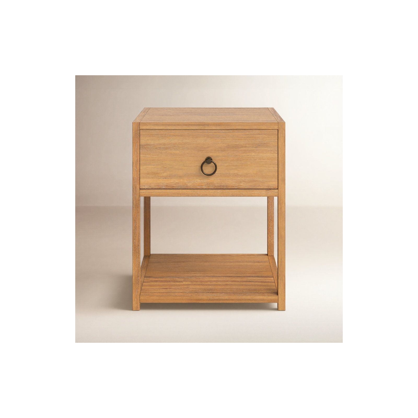 Elin 1-Drawer Nightstand, Natural
