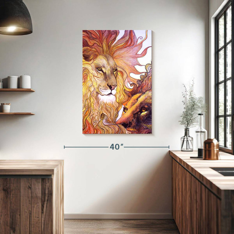 Brampt Lion King Spirit, 39" H x 26" W