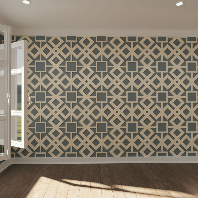 Panneau mural 3D 23,375 "x 23,375", Bouleau