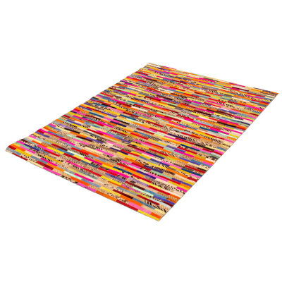 Arup Cowhide Geometric Indoor Rug