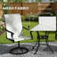 Ensemble de 2 chaises d'extérieur, chaises pivotantes-1958424988