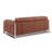 Camel Genuine Leather Loveseat with Adjustable Headrests-76721292