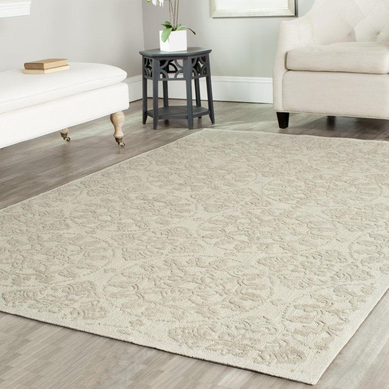 Tapis floral crocheté à la main Chesterfield Martha Stewart, Rectangle 5 pi 6 po x 8 pi 6 po
