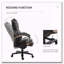 Grand et grand fauteuil de bureau de direction avec siège large, chaise de bureau d'ordinateur avec coutures en losange à dossier haut, hauteur réglable et roues pivotantes, brun