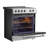 Forno Leonardo Espresso 30" Slide-In Electric Induction in Stainless-Steel, 5.0 cu. Ft.