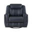 Fauteuil inclinable et pivotant moderne bleu
