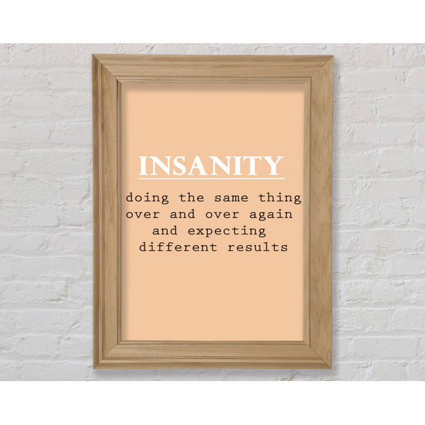 Bright Star Insanity - Single Picture Frame Print | Wayfair.co.uk