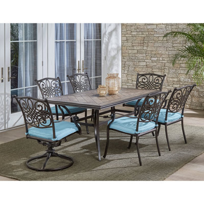 6 - Person Patio Dining Set with Rectangular Table