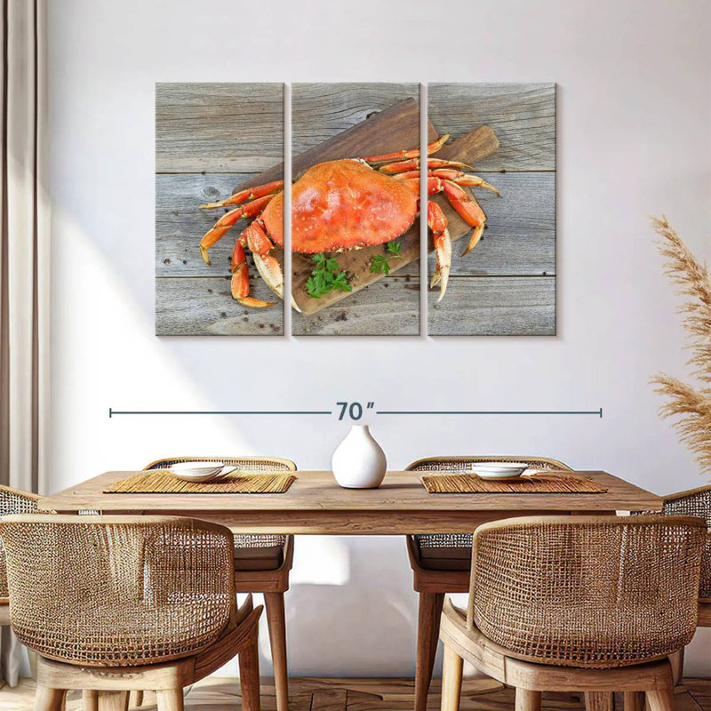 Crabe dormeur cuit, H 36 po x l 57 po