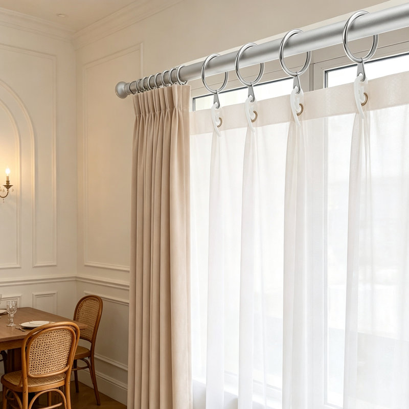 Natural 2.8 cm Curtain Rings