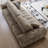 Cream Minimalist Straight Sofa