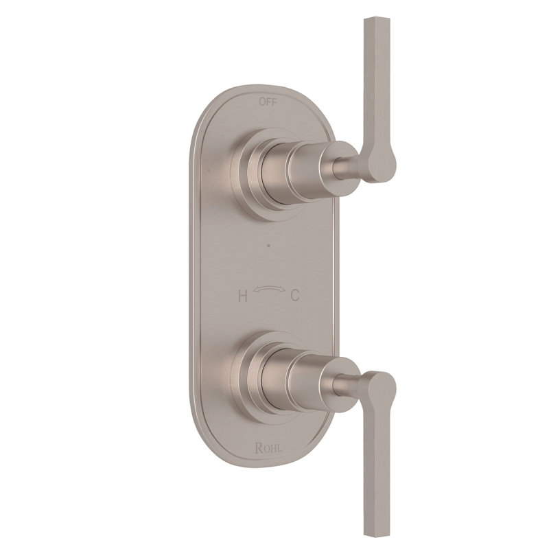 Lombardia® 1/2" Thermostatic Trim with Diverter, Satin Nickel