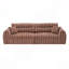Canapé tissé à compression en chenille rayée, canapé compact à rangée droite avec éponge haute densité, canapé économiseur d'espace requis sans assemblage pour salon, appartement, bureau-493495806-493495805