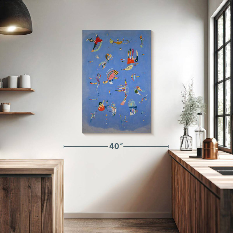 Bleu ciel 1940, H 39 po x l 26 po