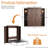Queen Size Murphy Bed Space-Saving Wall Bed With Storage Shelves-476611694-475904340