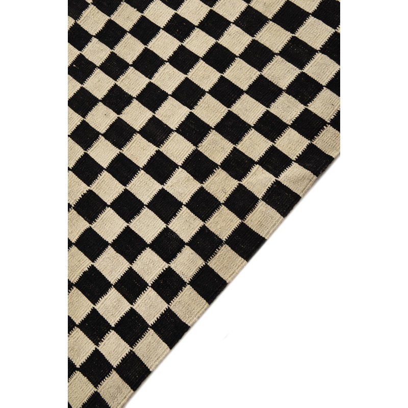 Tapis noir et blanc Orta