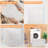 5-Piece Organic Cotton Laundry Bags with Zipper and Hanging Loop