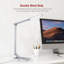 Lampe de bureau 17,2 po argent USB