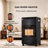 Propane Cabinet Heater, 6000-18000 BTU Indoor Outdoor Radiant Space Heater, 3 Heat Modes, Tip-Over & ODS Safety Protection, Heats up to 450 Sq.Ft, Black