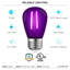 Guirlande lumineuse 0,5 W à DEL S14 de 0,5 W, culot moyen (standard) E26