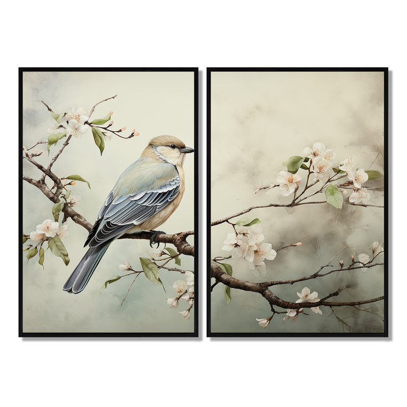 Oiseau majestueux, art mural, H 36 po x l 48 po, Reproduction encadrée sans passe-partout, Noir