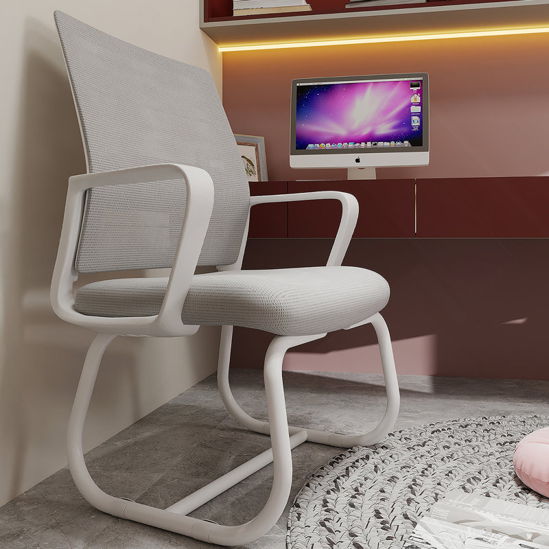 Minimalist Modern Office Chair – Metal Frame, Soft & Comfortable, Home & Office Use, Multiple Colors Available