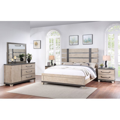 Changir Solid Wood Piece Bedroom Set