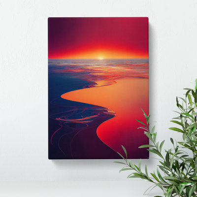 XC1022-1737X Creative Sunset View - Wrapped Canvas Print