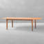 Table de ferme extensible en teck avec trou - teck naturel-36131071