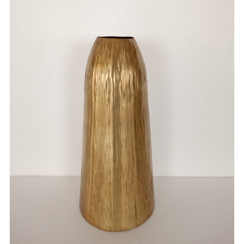 Chriselda Metal Table Vase, 7.09"