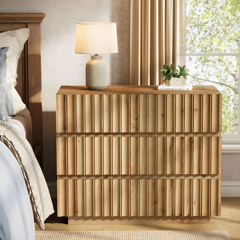 Oversized Solid Wood Nightstand, Individual