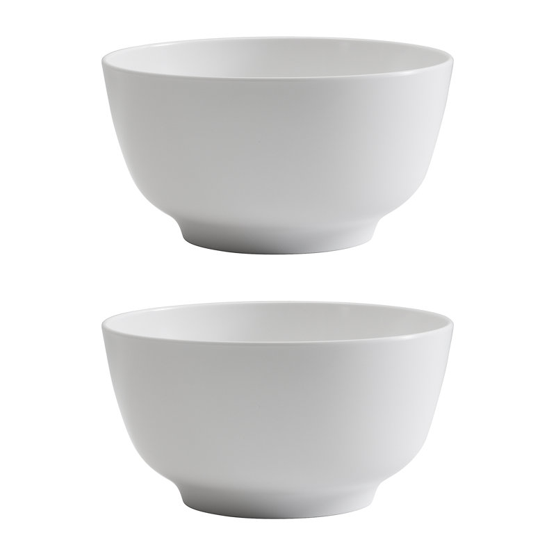 Ensemble de 2 bols à céréales blanc, Blanc