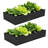 Lafayette Rectangular Galvanized Metal Raised Garden Bed-12493484-33146302