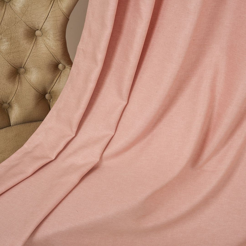 Extra Wide & Extra Long Custom Made Decorative Single Panel, Baby Pink, 52" W x 240" L