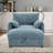 Chaise Lounge Chair Indoor With Storage Ottoman,Chenille Sofa With Usb Port,Cup Holders&Side Pockets-1001971480