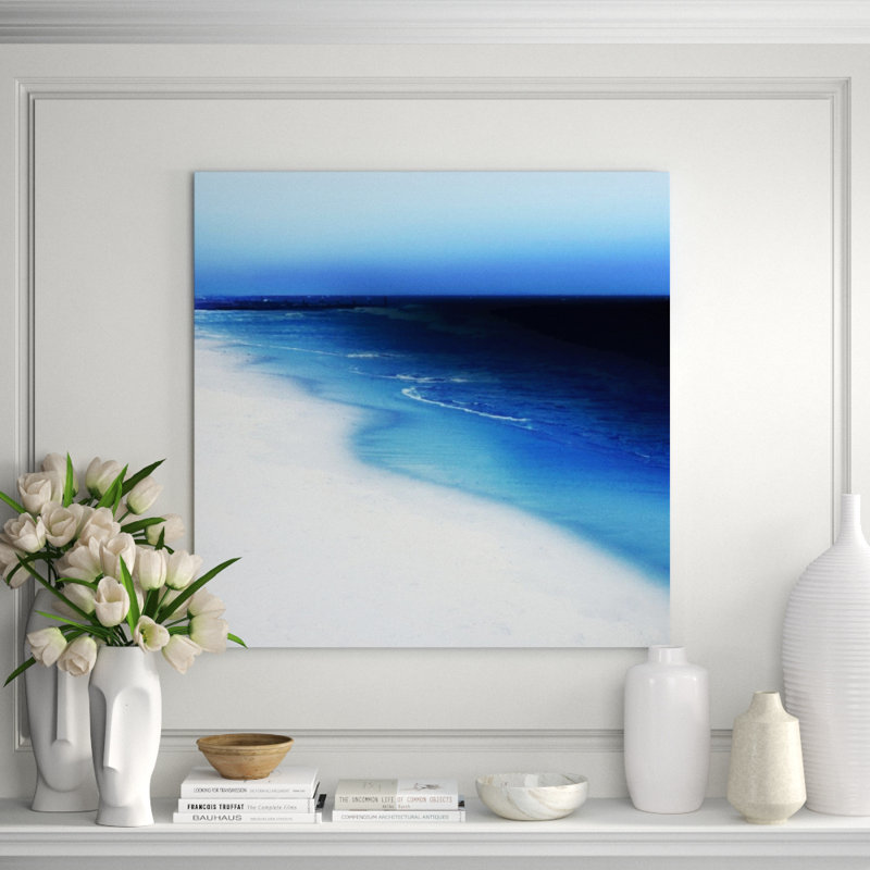In The Blue Print by Barclay Butera, 36" H x 36" W x 1.5" D, Brush Gel