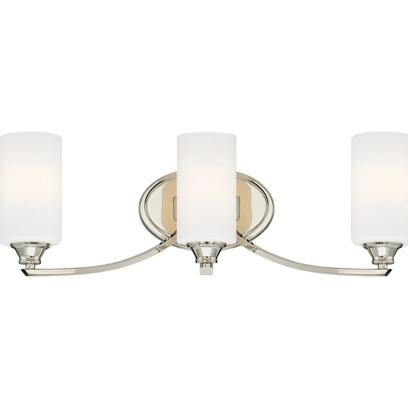 Latitude Run Edgebrooke Polished Nickel Vanity Light