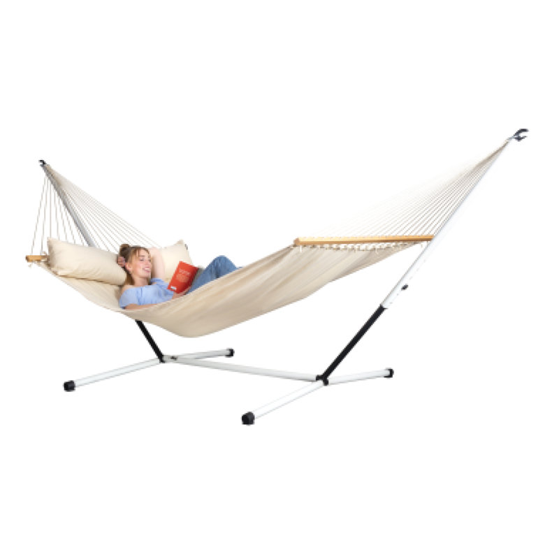 LA SIESTA Nautico Cool Grey - support en acier thermolaqué, H 56,4 po x l 48,2 po x P 48,9 po